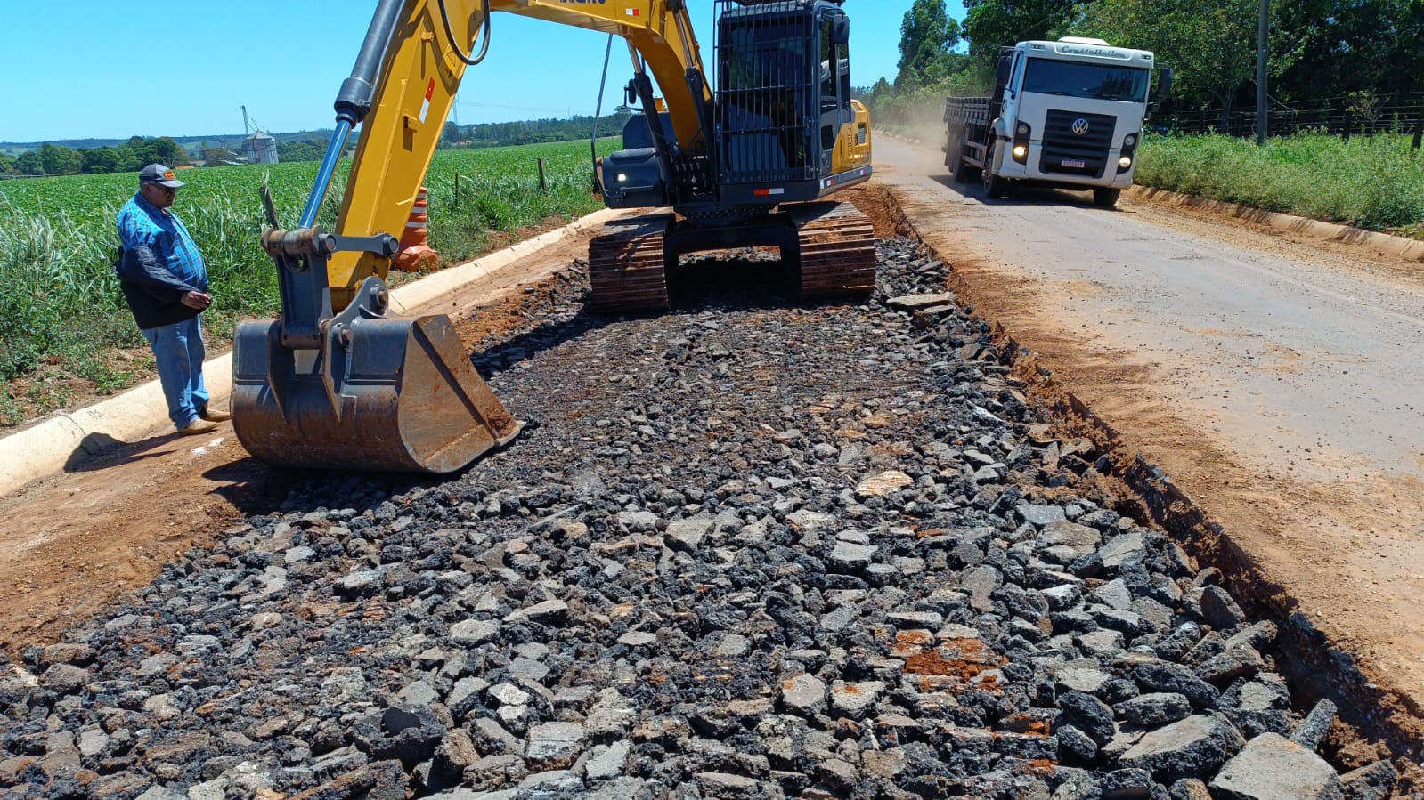 Recuperação de pavimento Pesado